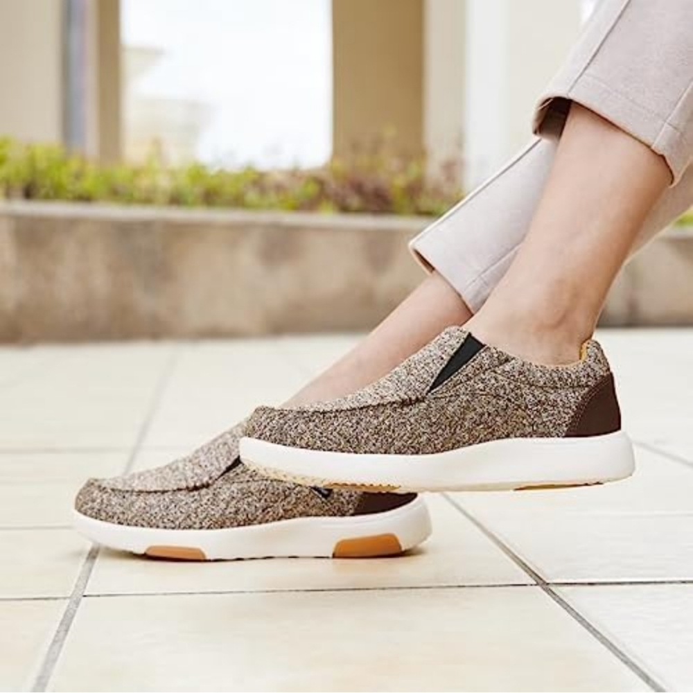 🆕️OrthoComfoot Women's Silp On Shoes With Arch Support Casual Deck Loafer SZ 6